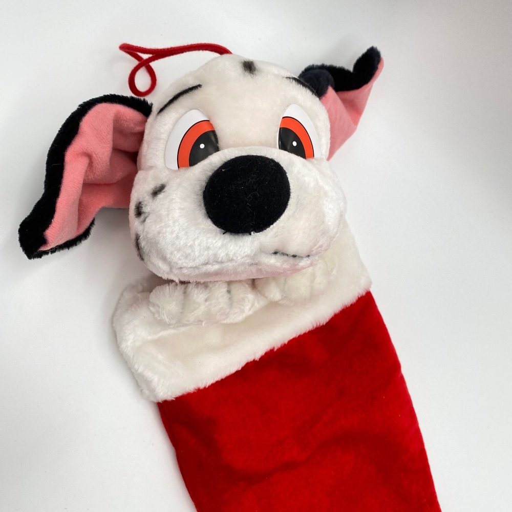 Vintage 101 Dalmatians Plush Christmas Stocking Dog 20" Holiday Decor - Picture 3 of 8